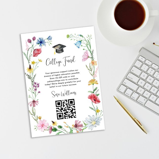 Vildblommor Examen högskolefond Tilläggskort (Skapare uppladdad)