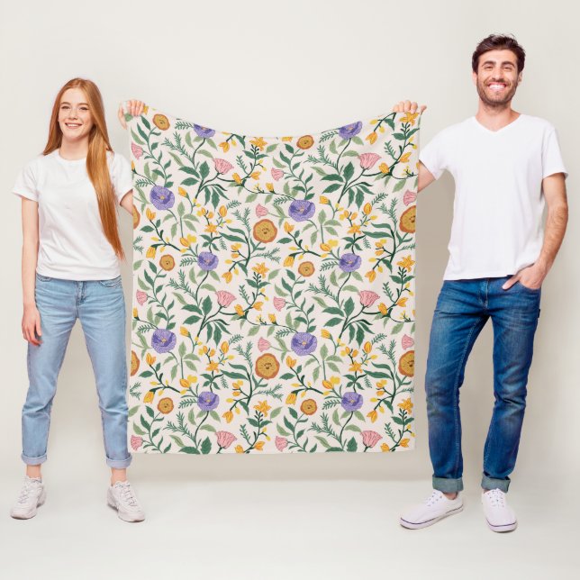 Vildblommor Fleecefilt (På plats)