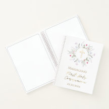 Vildblommor Första Heligan Communion Guest Bok