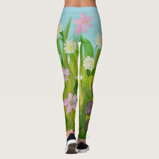 Vildblommor i gräset leggings (Baksida)
