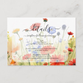 Vildblommor i våräng Inkorgskort Tilläggskort