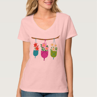 Vildblommor i vibrerande planterare t shirt