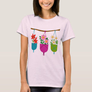 Vildblommor i vibrerande planterare t shirt