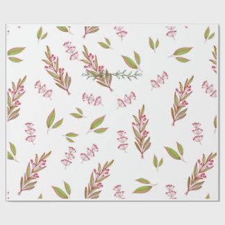 Vildblommor inslagningspapper med design
