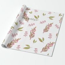 Vildblommor inslagningspapper med design