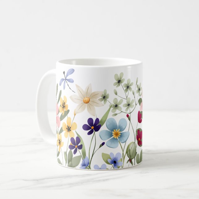 Vildblommor Kaffemugg (Framsida vänster)