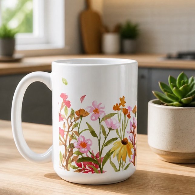 Vildblommor kaffemugg (Skapare uppladdad)
