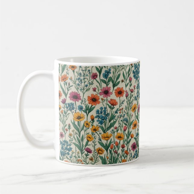 Vildblommor Kaffemugg (Vänster)