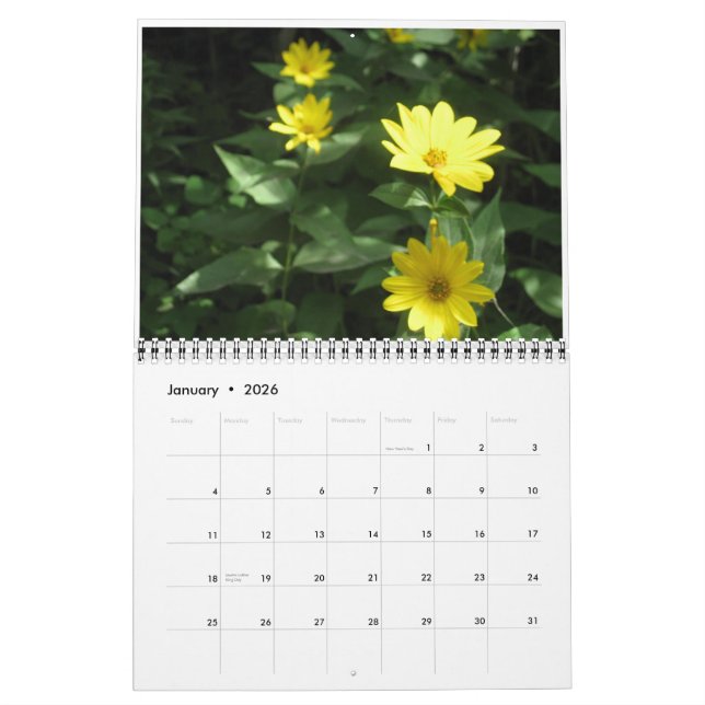 Vildblommor Kalender (Jan 2026)