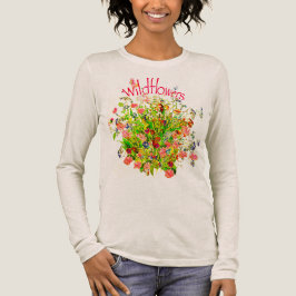 Vildblommor Knippe med Text T Shirt
