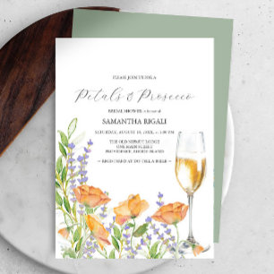 Vildblommor Kronblad & Prosecco Bröllopsdusch