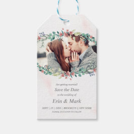 Vildblommor och Grenar i ömtåliga toner Presentetikett