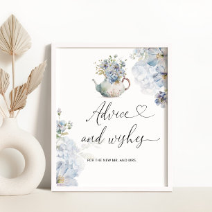 Vildblommor och önskemål för Newlyweds Poster