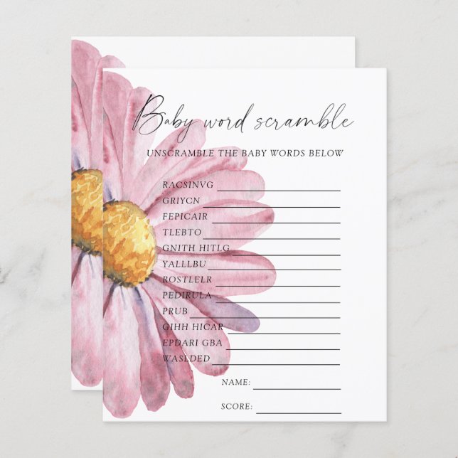 Vildblommor Ord-småskammusslor (Fram/baksida)