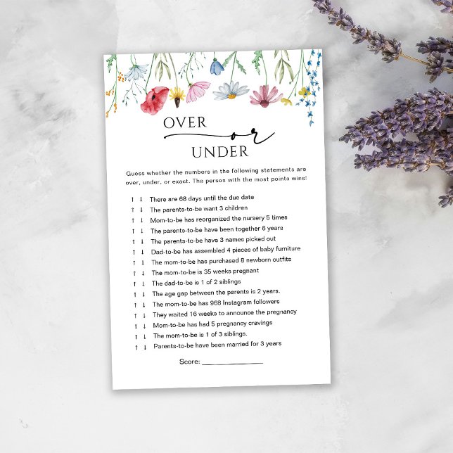 Vildblommor över eller under Baby (Skapare uppladdad)