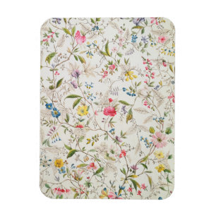 Vildblommor planlägger för materiellt silke, magnet