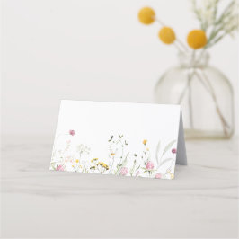 Vildblommor Platskort Bröllop Placeringskort