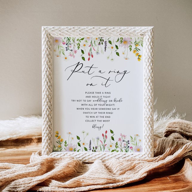 Vildblommor säg brud brud visar upp affisch (Skapare uppladdad)