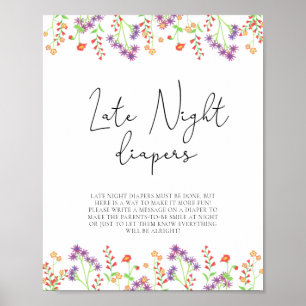 Vildblommor \ Sent nattblöjspel Poster