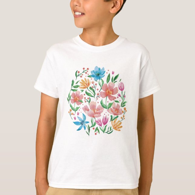 Vildblommor T Shirt (Framsida)