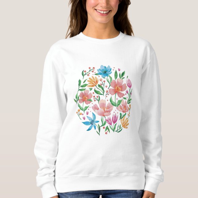 Vildblommor T Shirt (Framsida)