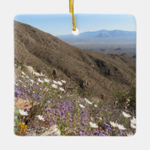 Vildblommor vid Saguaro National Park I Julgransprydnad Keramik