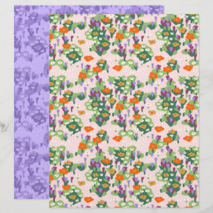 Vildblommsscrapbookingpapper