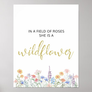 Vildblomsaffisch Poster