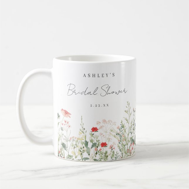 Vildblomsäng Bröllopsfavor Kaffemugg (Vänster)