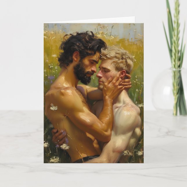 Vildblomsäng Gul timme kyss Kort (Framsida)