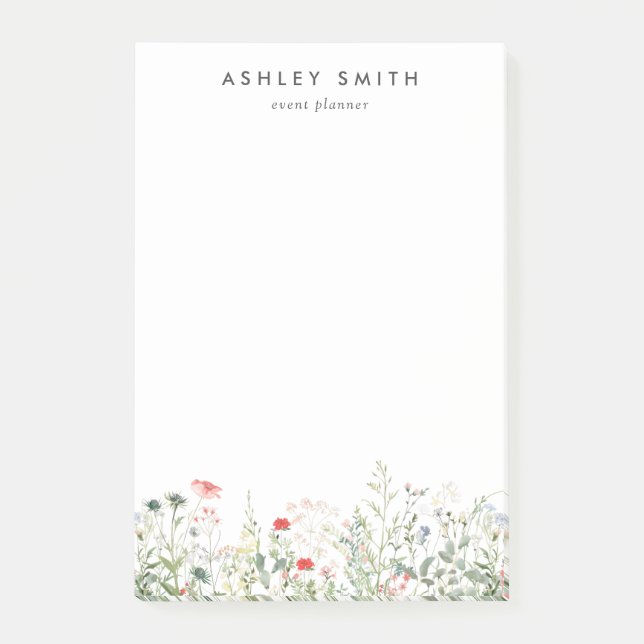 Vildblomsäng Post-it Block (Framsida)