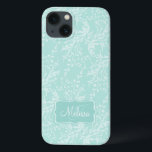 Vildblomsdamm med mönster från namn i bäcken<br><div class="desc">Modern vildblomsdamm har mönstrat på ipad cover i lätta vattendjup. Anpassa den här söt mönster-plattans hölje med ditt namn och din familjs inledande eller monogram. För närvarande står Melissa J. Perfekt personlig för flickor och kvinnor. Sarah Trett har utformat en unik vildblomsdammdesign.</div>