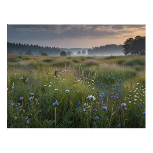 Vildblomsfält Fototryck