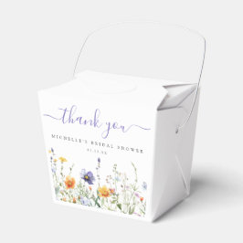 Vildblomsfältsbröllopsfavoritboxar Presentaskar
