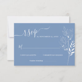 Vildblomsföljebryllop RSVP-kort OSA Kort
