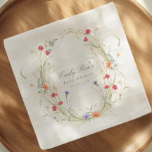 Vildblomskrans-Bebis i Blom Baby Shower-fest