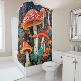 vildblomssvampar Shower Curtain