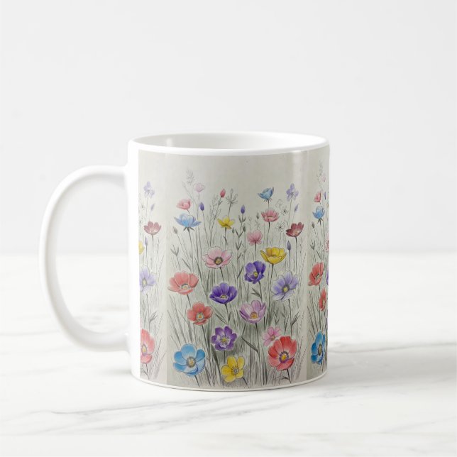 Vildblomssymfoni Kaffemugg (Vänster)