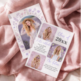 Vildblomster Utexamens Foto Inbjudan