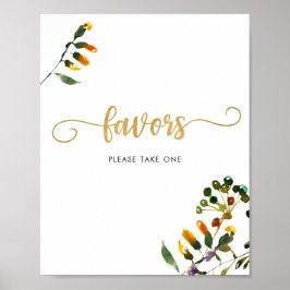 Vildblomsterpresenter VÄNLIGEN TA EN skylt