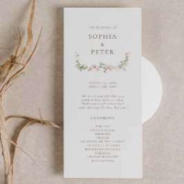 Vildblomsterträdgård Blommig Ceremoni Program