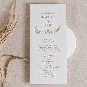 Vildblomsterträdgård Blommig Ceremoni Program