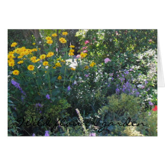 Vildblomsterträdgård Hälsningskort