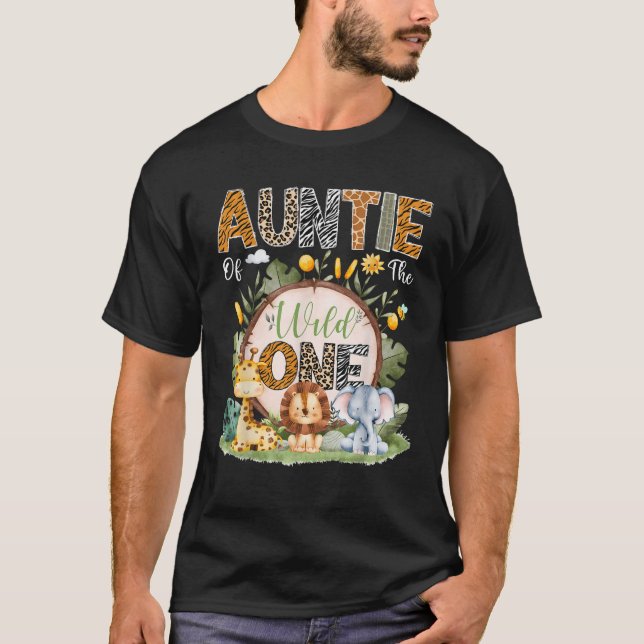 Vilden 1:a dagen Safari Jungle Anim T Shirt (Framsida)