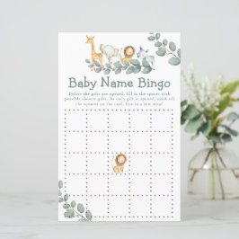 Vilden Baby Shower Game One Bingo