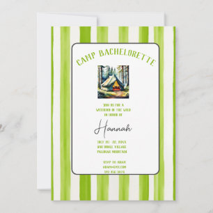 Vilden Bachelorette i Skogen Helg Inbjudningar