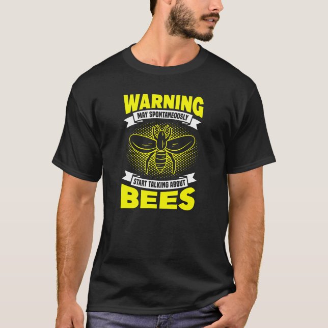 Vilden Bee Nature Bee Hive Honeycomb T Shirt (Framsida)
