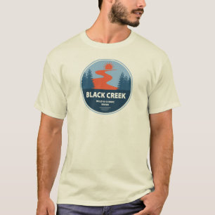 Vilden Black Bäck och floden Mississippi T Shirt