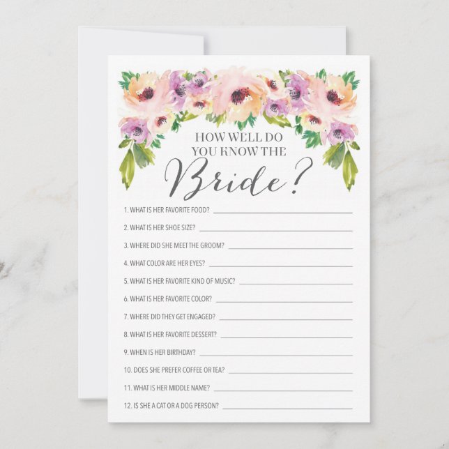 Vilden blommar hur bra du känner till brickan (Framsida)