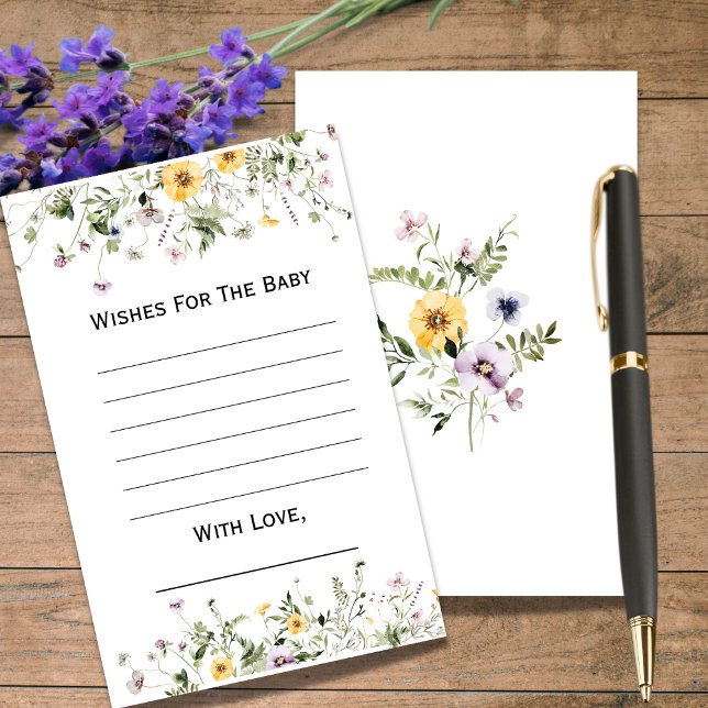 Vilden blommar Önskemål till babyskaren (Skapare uppladdad)